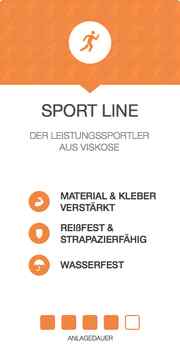 schwarzes Kinesiologie Tape - Sport Line 500 x 5cm
